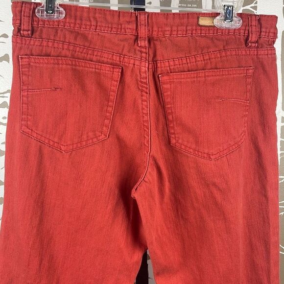 Sanctuary Rust Orange Straight Leg Ankle Jeans 28 - Picture 7 of 8